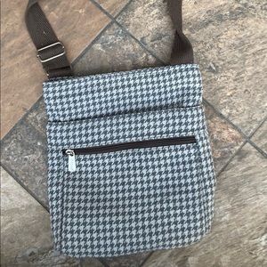 Thirty One bags crossbody purse. Houndstooth plaid.